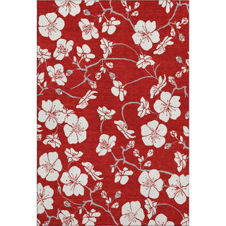 Piper Looms Mayfield Floral AMF1032 Red Machine Washable Area Rug main image