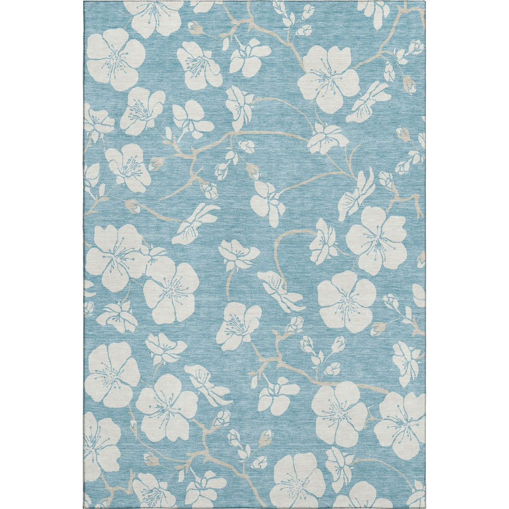 Piper Looms Mayfield Floral AMF1032 Sky Machine Washable Area Rug main image