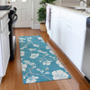 Piper Looms Mayfield Floral AMF1032 Turquoise Machine Washable Area Rug Runner Lifestyle Image Feature