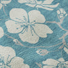 Piper Looms Mayfield Floral AMF1032 Turquoise Machine Washable Area Rug Swatch Image