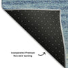 Piper Looms Mayfield Stripes AMF1033 Blue Machine Washable Area Rug Backing Image