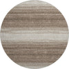 Piper Looms Mayfield Stripes AMF1033 Brown Machine Washable Area Rug Round Main Image