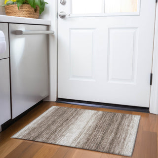 Piper Looms Mayfield Stripes AMF1033 Brown Machine Washable Area Rug Scatter Lifestyle Image Feature