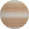 Piper Looms Mayfield Stripes AMF1033 Copper Machine Washable Area Rug Round Main Image