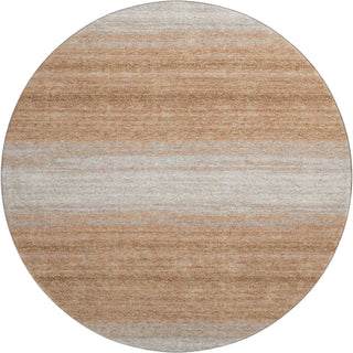 Piper Looms Mayfield Stripes AMF1033 Copper Machine Washable Area Rug Round Main Image