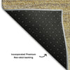 Piper Looms Mayfield Stripes AMF1033 Gold Machine Washable Area Rug Backing Image