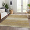 Piper Looms Mayfield Stripes AMF1033 Gold Machine Washable Area Rug Lifestyle Image Feature