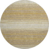 Piper Looms Mayfield Stripes AMF1033 Gold Machine Washable Area Rug Round Main Image