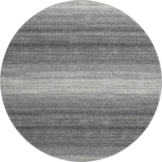 Piper Looms Mayfield Stripes AMF1033 Gray Machine Washable Area Rug Round Main Image