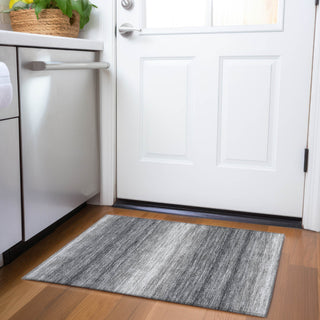 Piper Looms Mayfield Stripes AMF1033 Gray Machine Washable Area Rug Scatter Lifestyle Image Feature