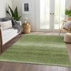 Piper Looms Mayfield Stripes AMF1033 Green Machine Washable Area Rug Lifestyle Image Feature