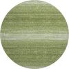Piper Looms Mayfield Stripes AMF1033 Green Machine Washable Area Rug Round Main Image