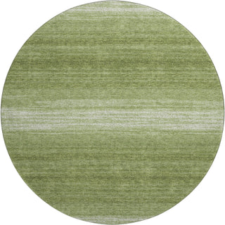 Piper Looms Mayfield Stripes AMF1033 Green Machine Washable Area Rug Round Main Image