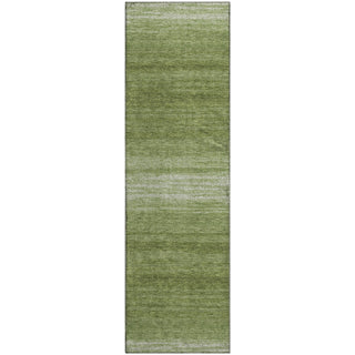 Piper Looms Mayfield Stripes AMF1033 Green Machine Washable Area Rug Runner Main Image