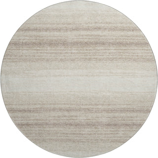 Piper Looms Mayfield Stripes AMF1033 Ivory Machine Washable Area Rug Round Main Image