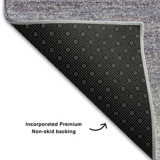 Piper Looms Mayfield Stripes AMF1033 Lavender Machine Washable Area Rug Backing Image
