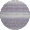 Piper Looms Mayfield Stripes AMF1033 Lavender Machine Washable Area Rug Round Main Image