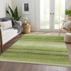 Piper Looms Mayfield Stripes AMF1033 Lime Machine Washable Area Rug Lifestyle Image Feature