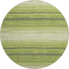 Piper Looms Mayfield Stripes AMF1033 Lime Machine Washable Area Rug Round Main Image