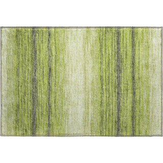Piper Looms Mayfield Stripes AMF1033 Lime Machine Washable Area Rug Scatter Main Image