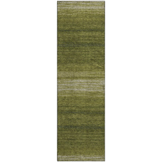 Piper Looms Mayfield Stripes AMF1033 Olive Machine Washable Area Rug Runner Main Image