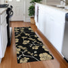 Piper Looms Mayfield Floral AMF1034 Black Machine Washable Area Rug Runner Lifestyle Image Feature