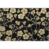 Piper Looms Mayfield Floral AMF1034 Black Machine Washable Area Rug Scatter Main Image