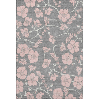 Piper Looms Mayfield Floral AMF1034 Gray Machine Washable Area Rug main image