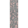 Piper Looms Mayfield Floral AMF1034 Gray Machine Washable Area Rug Runner Main Image