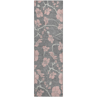 Piper Looms Mayfield Floral AMF1034 Gray Machine Washable Area Rug Runner Main Image