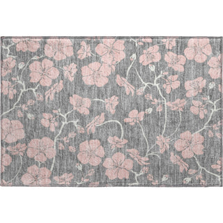 Piper Looms Mayfield Floral AMF1034 Gray Machine Washable Area Rug Scatter Main Image