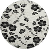 Piper Looms Mayfield Floral AMF1034 Ivory Machine Washable Area Rug Round Main Image