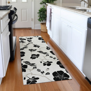 Piper Looms Mayfield Floral AMF1034 Ivory Machine Washable Area Rug Runner Lifestyle Image Feature