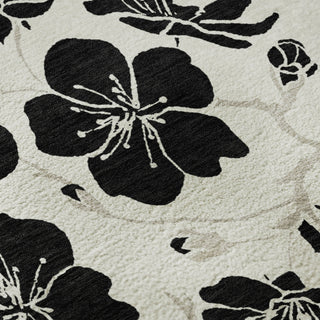 Piper Looms Mayfield Floral AMF1034 Ivory Machine Washable Area Rug Swatch Image