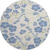 Piper Looms Mayfield Floral AMF1034 Linen Machine Washable Area Rug Round Main Image