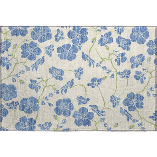 Piper Looms Mayfield Floral AMF1034 Linen Machine Washable Area Rug Scatter Main Image