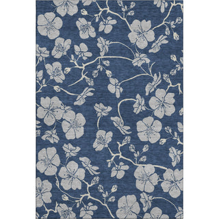 Piper Looms Mayfield Floral AMF1034 Navy Machine Washable Area Rug main image