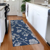 Piper Looms Mayfield Floral AMF1034 Navy Machine Washable Area Rug Runner Lifestyle Image Feature