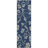 Piper Looms Mayfield Floral AMF1034 Navy Machine Washable Area Rug Runner Main Image