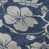Piper Looms Mayfield Floral AMF1034 Navy Machine Washable Area Rug Swatch Image