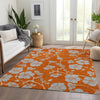 Piper Looms Mayfield Floral AMF1034 Orange Machine Washable Area Rug Lifestyle Image Feature