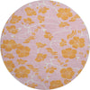Piper Looms Mayfield Floral AMF1034 Pink Machine Washable Area Rug Round Main Image