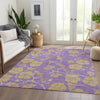 Piper Looms Mayfield Floral AMF1034 Purple Machine Washable Area Rug Lifestyle Image Feature