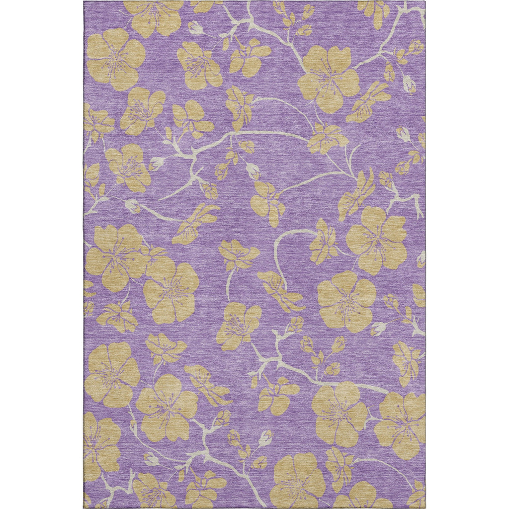 Piper Looms Mayfield Floral AMF1034 Purple Machine Washable Area Rug main image