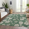 Piper Looms Mayfield Floral AMF1034 Sage Machine Washable Area Rug Lifestyle Image Feature