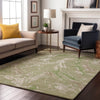 Piper Looms Mayfield Abstract AMF1035 Aloe Machine Washable Area Rug Lifestyle Image Feature