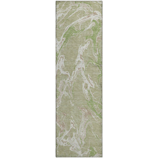 Piper Looms Mayfield Abstract AMF1035 Aloe Machine Washable Area Rug Runner Main Image