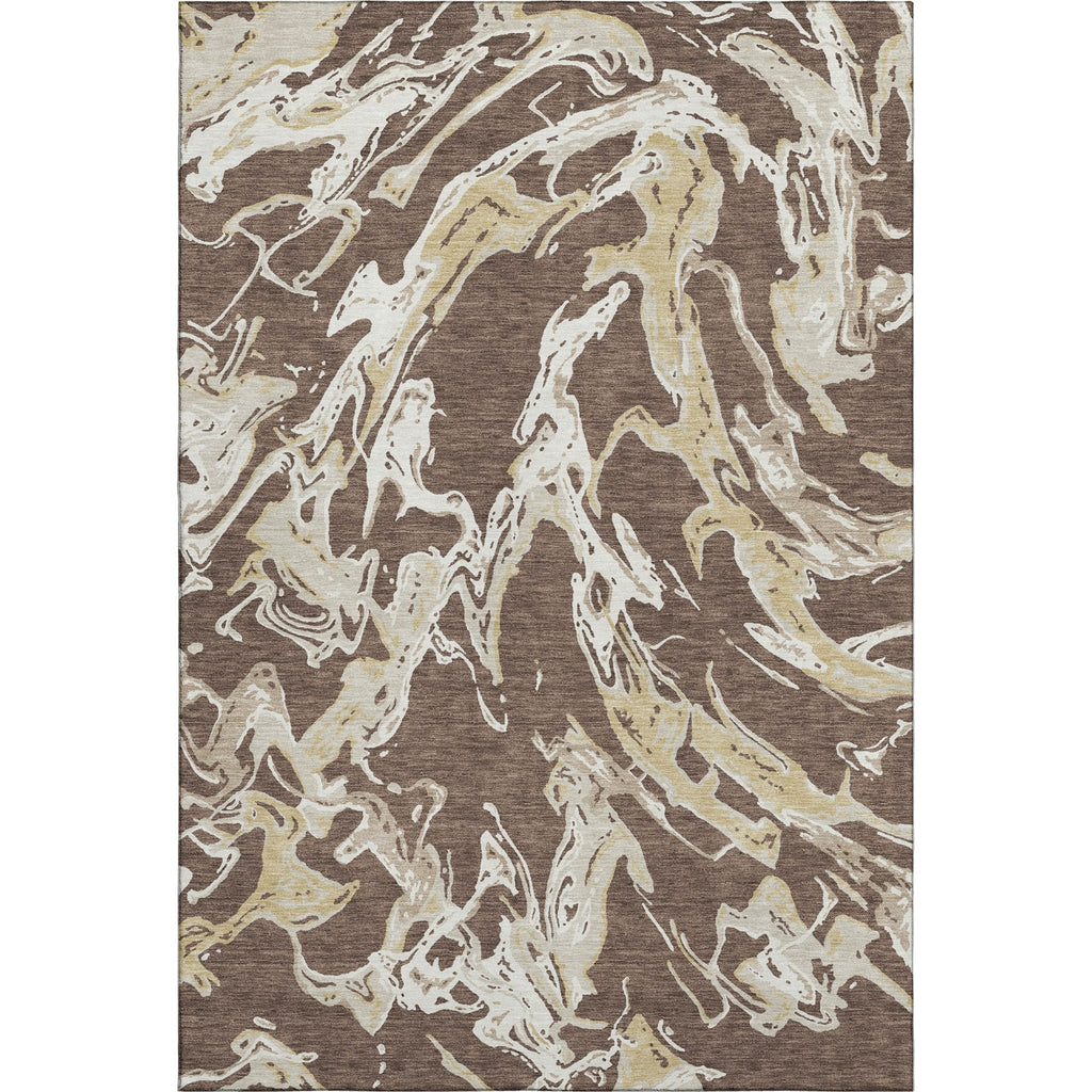 Piper Looms Mayfield Abstract AMF1035 Brown Machine Washable Area Rug main image