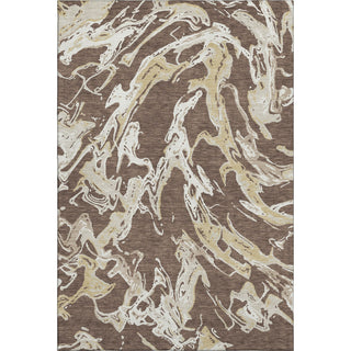 Piper Looms Mayfield Abstract AMF1035 Brown Machine Washable Area Rug main image