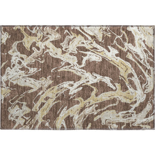 Piper Looms Mayfield Abstract AMF1035 Brown Machine Washable Area Rug Scatter Main Image